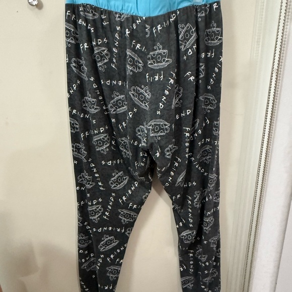FRIENDS Black and Blue Pajama Pants - Picture 2 of 4